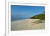 White sand beach at sunset, Ouvea, Loyalty Islands, New Caledonia, Pacific-Michael Runkel-Framed Photographic Print