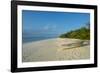 White sand beach at sunset, Ouvea, Loyalty Islands, New Caledonia, Pacific-Michael Runkel-Framed Photographic Print