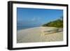 White sand beach at sunset, Ouvea, Loyalty Islands, New Caledonia, Pacific-Michael Runkel-Framed Photographic Print