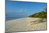 White sand beach at sunset, Ouvea, Loyalty Islands, New Caledonia, Pacific-Michael Runkel-Mounted Photographic Print