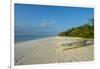 White sand beach at sunset, Ouvea, Loyalty Islands, New Caledonia, Pacific-Michael Runkel-Framed Photographic Print