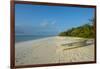 White sand beach at sunset, Ouvea, Loyalty Islands, New Caledonia, Pacific-Michael Runkel-Framed Photographic Print