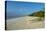 White sand beach at sunset, Ouvea, Loyalty Islands, New Caledonia, Pacific-Michael Runkel-Stretched Canvas