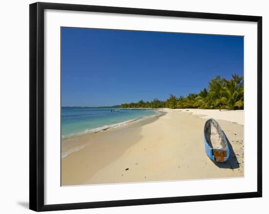 White Sand Beach at the Ile Aux Nates (Nosy Nata), Near Ile Sainte Marie, Madagascar, Indian Ocean-null-Framed Photographic Print