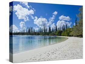 White Sand Beach, Bay de Kanumera, Ile Des Pins, New Caledonia, Melanesia, South Pacific, Pacific-Michael Runkel-Stretched Canvas