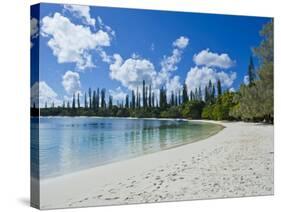 White Sand Beach, Bay de Kanumera, Ile Des Pins, New Caledonia, Melanesia, South Pacific, Pacific-Michael Runkel-Stretched Canvas