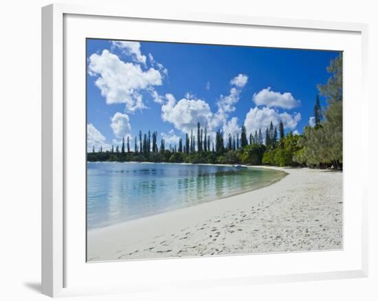 White Sand Beach, Bay de Kanumera, Ile Des Pins, New Caledonia, Melanesia, South Pacific, Pacific-Michael Runkel-Framed Photographic Print