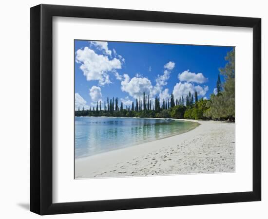 White Sand Beach, Bay de Kanumera, Ile Des Pins, New Caledonia, Melanesia, South Pacific, Pacific-Michael Runkel-Framed Photographic Print