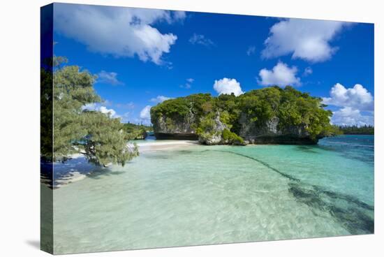 White Sand Beach, Bay De Kanumera, Ile Des Pins, New Caledonia, Melanesia, South Pacific-Michael Runkel-Stretched Canvas