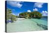 White Sand Beach, Bay De Kanumera, Ile Des Pins, New Caledonia, Melanesia, South Pacific-Michael Runkel-Stretched Canvas