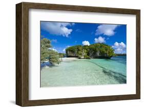 White Sand Beach, Bay De Kanumera, Ile Des Pins, New Caledonia, Melanesia, South Pacific-Michael Runkel-Framed Photographic Print