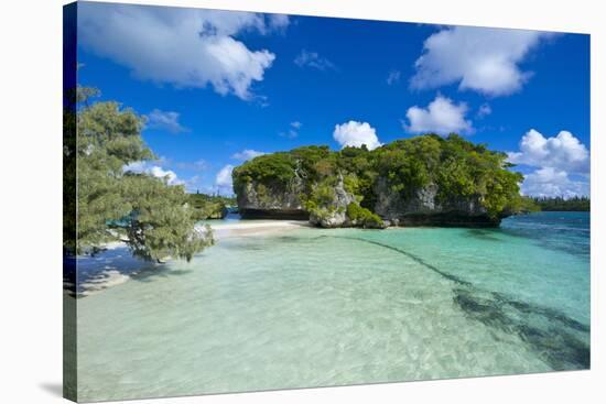 White Sand Beach, Bay De Kanumera, Ile Des Pins, New Caledonia, Melanesia, South Pacific-Michael Runkel-Stretched Canvas