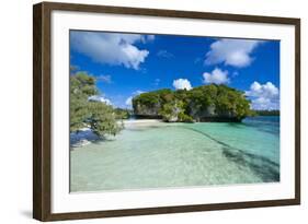 White Sand Beach, Bay De Kanumera, Ile Des Pins, New Caledonia, Melanesia, South Pacific-Michael Runkel-Framed Photographic Print