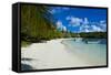 White Sand Beach, Bay De Kanumera, Ile Des Pins, New Caledonia, Melanesia, South Pacific-Michael Runkel-Framed Stretched Canvas