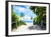 White Sand Beach - In the Style of Oil Painting-Philippe Hugonnard-Framed Giclee Print