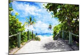 White Sand Beach - In the Style of Oil Painting-Philippe Hugonnard-Mounted Giclee Print