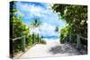 White Sand Beach - In the Style of Oil Painting-Philippe Hugonnard-Stretched Canvas