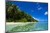 White Sand Beach in Turquoise Water in the Ant Atoll, Pohnpei, Micronesia-Michael Runkel-Mounted Premium Photographic Print