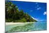 White Sand Beach in Turquoise Water in the Ant Atoll, Pohnpei, Micronesia-Michael Runkel-Mounted Photographic Print