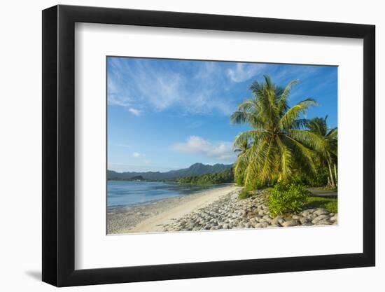 White sand beach, Kosrae, Federated States of Micronesia, South Pacific-Michael Runkel-Framed Photographic Print