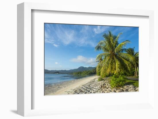 White sand beach, Kosrae, Federated States of Micronesia, South Pacific-Michael Runkel-Framed Photographic Print