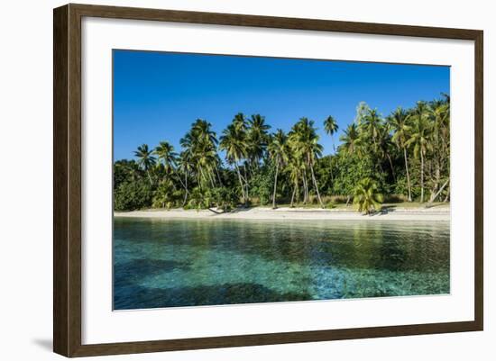 White Sand Beach, Nanuya Lailai Island, Blue Lagoon, Yasawa, Fiji, South Pacific-Michael Runkel-Framed Photographic Print