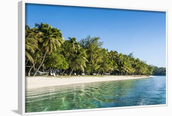 White Sand Beach, Nanuya Lailai Island, the Blue Lagoon, Yasawa, Fiji, South Pacific-Michael Runkel-Framed Photographic Print