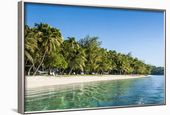 White Sand Beach, Nanuya Lailai Island, the Blue Lagoon, Yasawa, Fiji, South Pacific-Michael Runkel-Framed Photographic Print