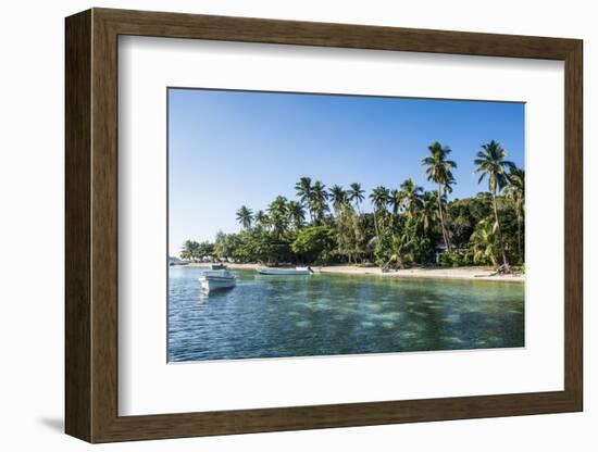 White Sand Beach, Nanuya Lailai Island, the Blue Lagoon, Yasawas, Fiji, South Pacific, Pacific-Michael Runkel-Framed Photographic Print