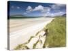 White Sand Beach of Seilebost, Isle of Harris, Outer Hebrides, Scotland, UK-Lee Frost-Stretched Canvas