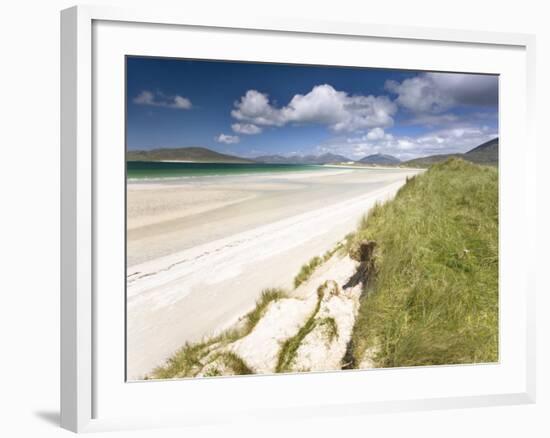 White Sand Beach of Seilebost, Isle of Harris, Outer Hebrides, Scotland, UK-Lee Frost-Framed Photographic Print