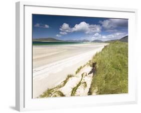 White Sand Beach of Seilebost, Isle of Harris, Outer Hebrides, Scotland, UK-Lee Frost-Framed Photographic Print