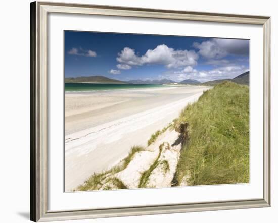 White Sand Beach of Seilebost, Isle of Harris, Outer Hebrides, Scotland, UK-Lee Frost-Framed Photographic Print