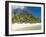 White Sand Beach of the Five Star Hotel Le Paradis, With Le Morne Brabant in Background, Mauritius-null-Framed Photographic Print