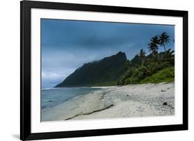 White Sand Beach on Ofu Island, Manua Island Group, American Samoa, South Pacific, Pacific-Michael Runkel-Framed Photographic Print