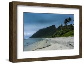 White Sand Beach on Ofu Island, Manua Island Group, American Samoa, South Pacific, Pacific-Michael Runkel-Framed Photographic Print