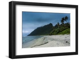 White Sand Beach on Ofu Island, Manua Island Group, American Samoa, South Pacific, Pacific-Michael Runkel-Framed Photographic Print