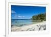 White sand beach on the north coast of Efate, Vanuatu, Pacific-Michael Runkel-Framed Photographic Print