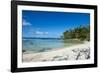 White sand beach on the north coast of Efate, Vanuatu, Pacific-Michael Runkel-Framed Photographic Print