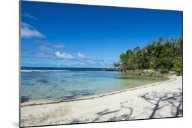 White sand beach on the north coast of Efate, Vanuatu, Pacific-Michael Runkel-Mounted Photographic Print