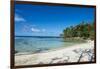 White sand beach on the north coast of Efate, Vanuatu, Pacific-Michael Runkel-Framed Photographic Print