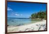 White sand beach on the north coast of Efate, Vanuatu, Pacific-Michael Runkel-Framed Photographic Print