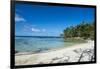 White sand beach on the north coast of Efate, Vanuatu, Pacific-Michael Runkel-Framed Photographic Print