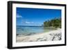 White sand beach on the north coast of Efate, Vanuatu, Pacific-Michael Runkel-Framed Photographic Print