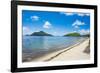 White sand beach on Yanuya Island, Mamanuca Islands, Fiji, South Pacific-Michael Runkel-Framed Photographic Print