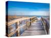 White Sand Beach Pensacola Boardwalk-Joshua Whitcomb-Stretched Canvas