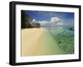 White Sand Beach, Semporna Archipelago, Sipadan, Malaysia-Anthony Asael-Framed Premium Photographic Print