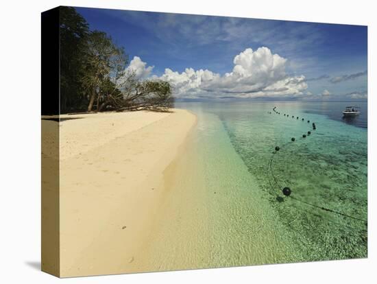 White Sand Beach, Semporna Archipelago, Sipadan, Malaysia-Anthony Asael-Stretched Canvas