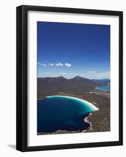 White Sand Beach, Wineglass Bay, Coles Bay, Freycinet National Park,Tasmania, Australia-Kober Christian-Framed Photographic Print