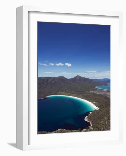 White Sand Beach, Wineglass Bay, Coles Bay, Freycinet National Park,Tasmania, Australia-Kober Christian-Framed Photographic Print